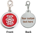 Personalized Funky Dog Design Pet ID Tags - Image 2