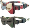 Cat Collar Bowtie with Bell, Quick Release Buckle Safety and Durable Kitties by Ximipet