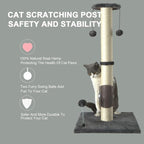 PEEKAB 32" Tall Cat Scratching Post Sisal Scratch Posts, - Image 6