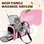 Soft Cat Carrier for Pets Up to 25 lbs, Cat Pet Travel Bag - Image 2
