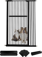 Lumizone Extra Tall Pet Gate 55.12" High Pressure Mounted 38.39"-42.51" Extra by Lumizone