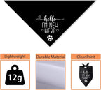 Hello I'm New Here Dog Bandana New Puppy Announcement Gift - Image 3