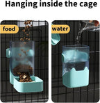 PODOO 34oz Rabbit Food Dispenser, Bunny Feeder Bowl, Large Hanging Automatic - Image 5