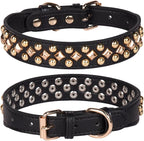 Spiked Dog Collar Soft Pu Leather Mushrooms Rivet Spike Studded Puppy by Unknown