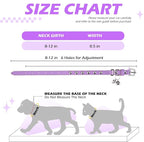 EXPAWLORER Leather Cat Collar for Girl Boy- Adjustable Pet Collar - Image 2
