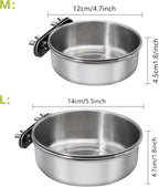 Medium+Large Bird Feeding Dish Cups, Parrot Food Bowl Cage - Image 2