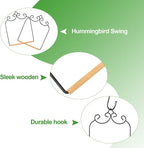 2 Pack Hummingbird Swings and Perches Metal Frames - Image 3