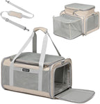 Airline Approved Pet Carrier for Cats and Small Dogs up to 15 lbs, Breathable by ioviewforpet