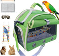 Bird Carrier Travel Cage with Perch, Food Bowl, Pet Backpack, Parrot Carrier by Unknown
