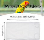 Daoeny Bird Cage Seed Catcher, Large Bird Cage Cover, Adjustable Soft Airy - Image 3