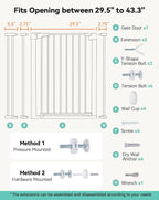 COMOMY 36" Extra Tall Baby Gate - Image 7
