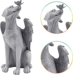 Angel Figurine Memorial Pet Puppy Dog Butterfly Stone Statue - Image 4