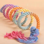 59-Inch Hanging Bird Rope Perch Stand Extra Long Gradient Color Swing - Image 2