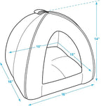 Best Pet Supplies Dog House Bed Crate Mat Tent Indoor Round Soft Plush - Image 3