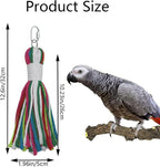 ASOCEA Pet Bird Parrot Colorful Cotton Rope Bite Chew Cage Hanging Toys - Image 3