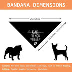 Hello I'm New Here Dog Bandana New Puppy Announcement Gift - Image 2