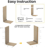 Cat Scratcher Lounge, 23 Inch L-Shaped Cat Scratch Pad, Vertical & Horizontal - Image 7