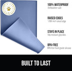 GORILLA GRIP 100% Waterproof Raised Edge BPA Free Silicone Pet Feeding Mat - Image 2