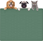 Largest Dog Food Mat, 39.5"x29.5" Silicone Dog and Cat Mat by Goldleaf