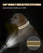 Joytale Large Dog Collar, Reflective and Adjustable Nylon Pet Collar - Image 5