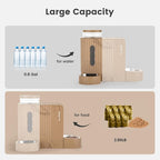 Gardner Pet Gravity Automatic 2-in-1 Pet Feeder, 0.8 Gallons*2 Cat Feeder and - Image 4