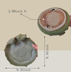 Ceramic Bird Bath for Outside on Ground, 9.45-Inch Birds Bath Bowl Only - Image 5