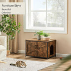 unipaws Top Opening Cat Litter Box Enclosure, Friendly to Elderly People - Image 3
