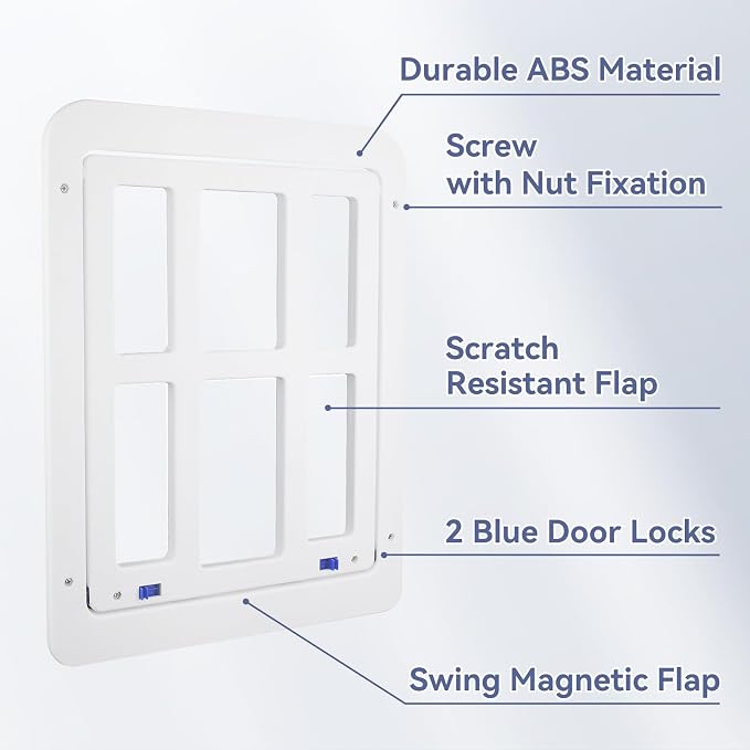 NAMSAN Cat Screen Door, Flap Opening 8.3 x 10.3 inches, Doggie Door - Image 3