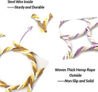 BNOSDM 3 Packs Bird Hemp Rope Net Swing Climbing Rope Net - Image 5