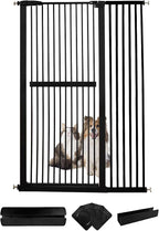 Lumizone Extra Tall Cat Gate 61.02" High Pressure Mounted Extra Wide by Lumizone