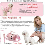 Dog Lift Harness Backpack for Small Dogs Cats, Adjustable Straps Dog Sling - Image 2