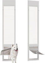 Doggie Door for Sliding Glass Doors, Adjustable Height 76 1/8"-80 7/8" Aluminum by barn