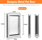 Ownpets Aluminum Dog Door, Pet Door - Image 4