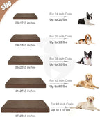 KSIIA Orthopedic Dog Bed Crate Waterproof Pet Mats - Image 6