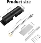 Automatic Door Closer, Zinc Alloy Safety Spring Door Closer Adjustable 30 kg - Image 2