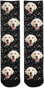 MyPupSocks Custom Personalized Photo Pet Face Socks, Cat and Dog Tracks Paws - Image 5