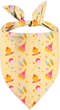 Birthday Dog Bandanas, Double Side Reversible Large Pet Scarves, Celebration Set by Unknown