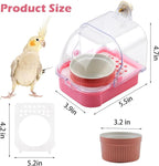No Mess Bird Cage Feeder, 2 in 1 Bird Feeder - Image 3