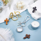 NBEADS 2 Pcs 2 Colors Pet Personalized Picture Keychain, 2.36inch Pet Memorial - Image 4