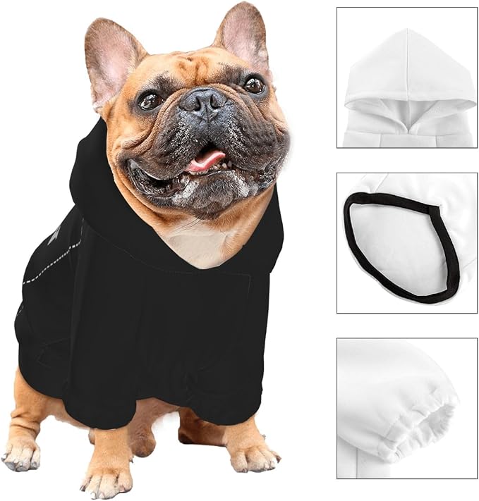 Dog Clothes, Custom Dog Hooded Sweatshirt, Personalized Pet Costume Robe Shirt - Image 3