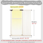 Lumizone Extra Tall Pet Gate 55.12" High Pressure Mounted 46.65"-50.78" Extra - Image 2