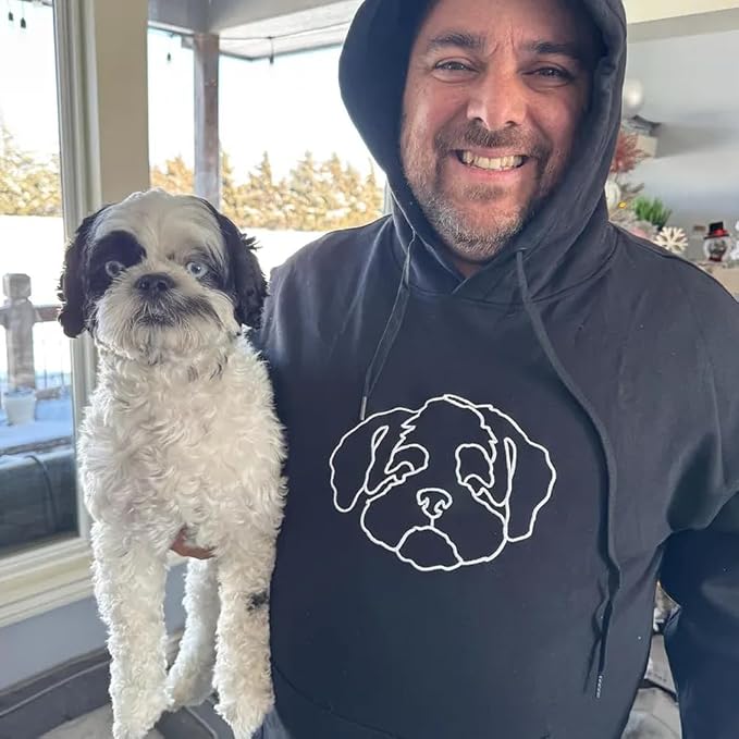 Custom Pet Embroidered Sweatshirt, Custom Dog Face Embroidered Sweatshirt - Image 5