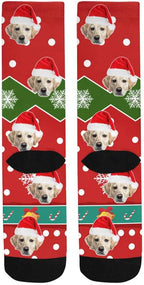 Custom Face Socks, Personalized Dog Lover Pet Photo Picture on Socks Unisex - Image 4