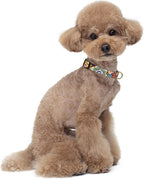 Reflective Dog Collar for Small Dogs, Cute Boho Adjustable Heavy-Duty Nylon - Image 2