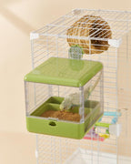 septillar Bird Feeder and Bath for Cage, Hanging Bird Bathtub Bath Shower Box - Image 7