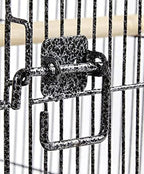 36-Inch Deluxe Sturdy Wrought Iron Bird Flight Open Play Top Cage - Image 7