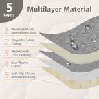 Ameritex Waterproof Pet Bed Cover Anti-Slip Dog Bed Blanket - Image 5