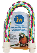 JW Pet Comfy Perch For Birds Flexible Multi-color Rope, Large by JWPet
