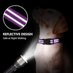 Martingale Dog Collar, Adjustable Nylon Reflective Collar - Image 2
