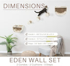 Trixie Eden Wall Mounted Cat Lounge – Space-Saving Cat Wall Shelves - Image 3